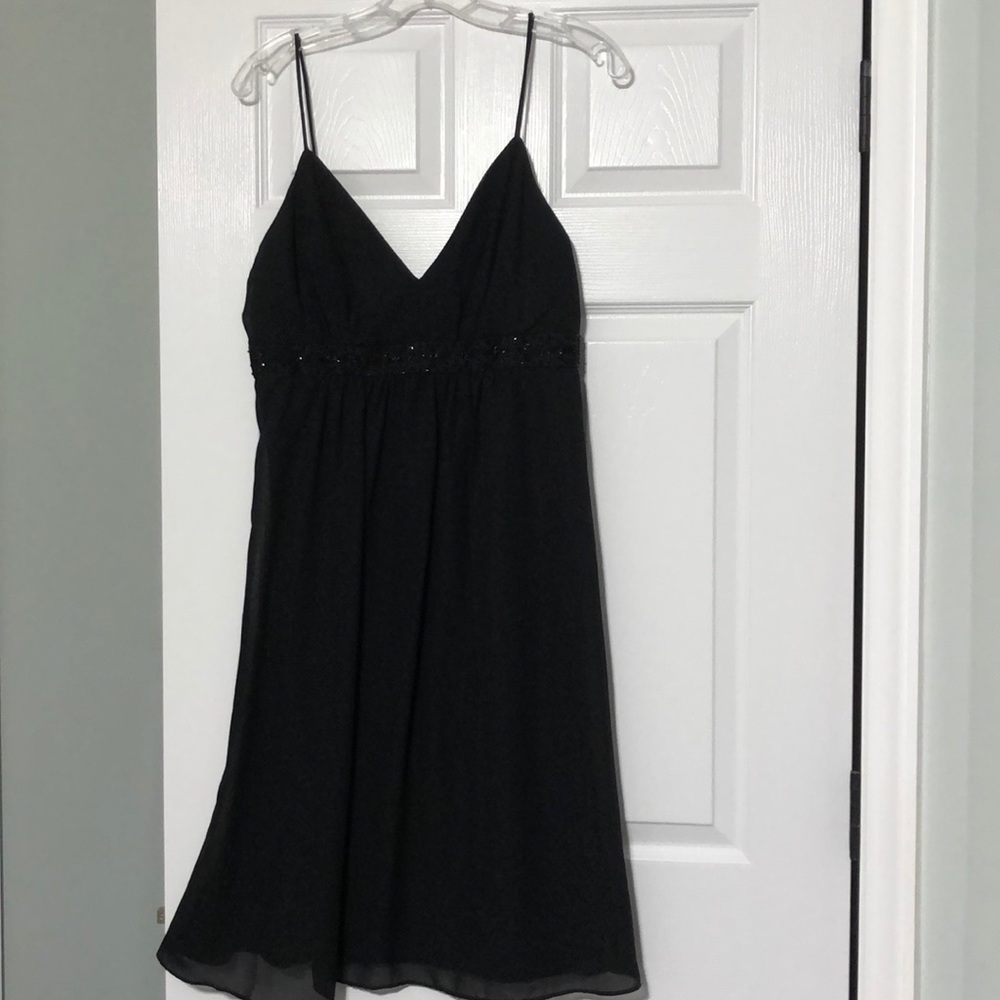 Strappy LBD with lovely bead detail